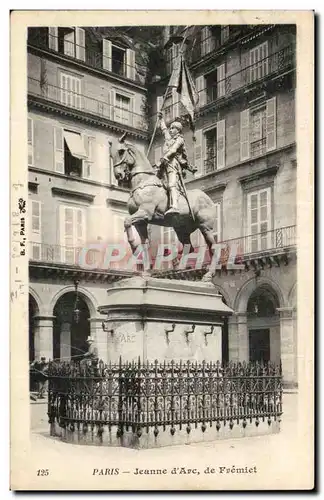 Paris Ansichtskarte AK Jeanne d&#39arc de Fremiet