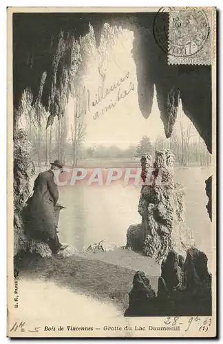 Cartes postales Bois de Vincennes GRotte du lac Daumesnil