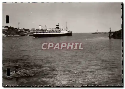 Port Vendres Ansichtskarte AK Sortie du Paquebot El mansour