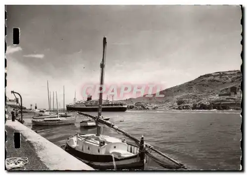 Port Vendres Ansichtskarte AK Depart d&#39un paquebot pour l&#39algerie