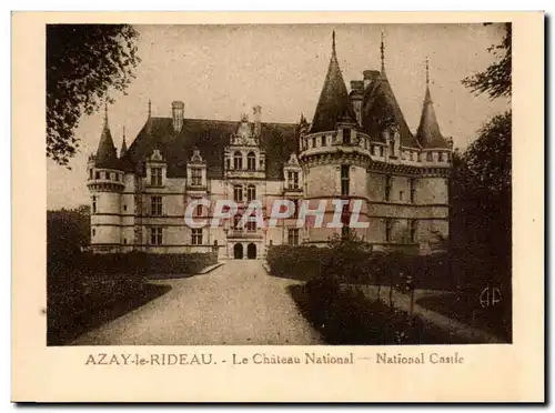 Cartes postales Azay le rideau Le chateau