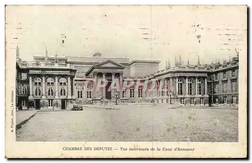 Ansichtskarte AK Paris Chambre des Deputes Vue interieure de la grille d&#39honneur