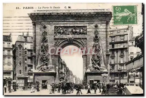 Cartes postales Paris Porte Saint Denis