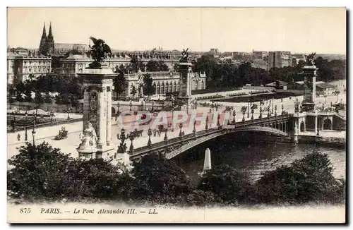 Cartes postales Paris pont Alexandre III