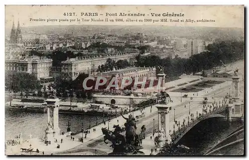 Cartes postales Paris pont Alexandre III