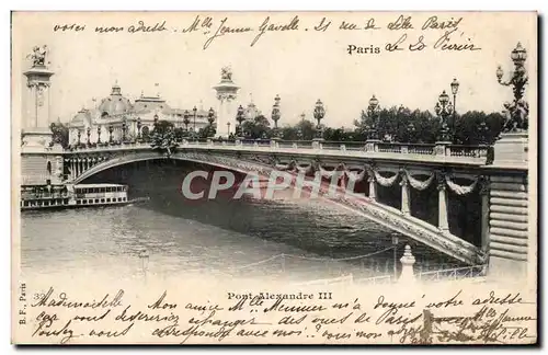 Cartes postales Paris pont Alexandre III