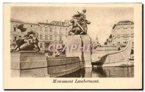 Belgie Belgique Anvers Ansichtskarte AK Monument Lambermont