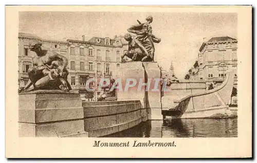 Belgie Belgique Anvers Cartes postales Monument Lambermont
