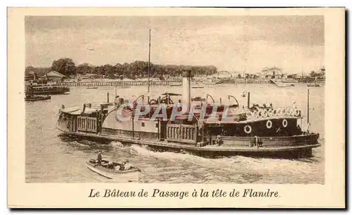 Belgie Belgique Anvers Ansichtskarte AK Le bateau d passage a la tete de Flande