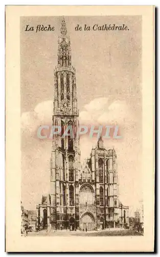 Belgie Belgique Anvers Ansichtskarte AK la fleche de la cathedrale