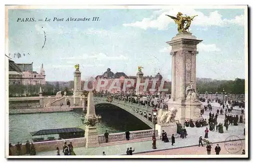 Paris Cartes postales Le pont Alexandre III