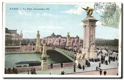 Paris Cartes postales Le pont Alexandre III