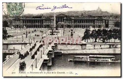 Paris Ansichtskarte AK Panorama vers la place de la concorde