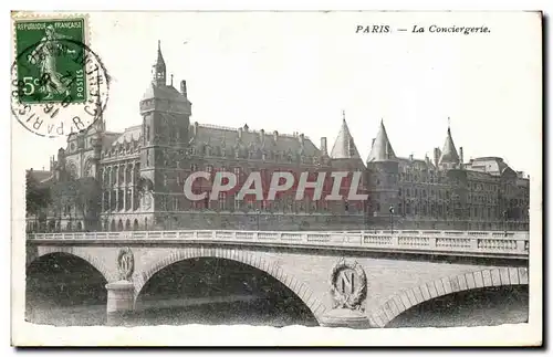 Paris Ansichtskarte AK La conciergerie et le pont au change