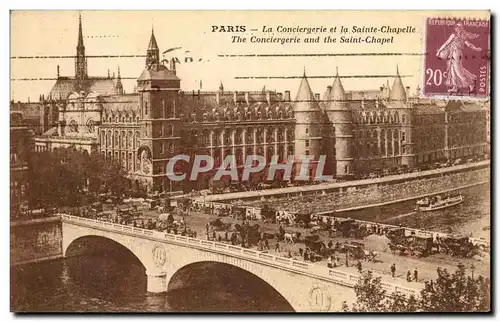 Paris Cartes postales La conciergerie et la sainte Chapelle