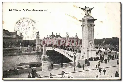 Paris Cartes postales Le pont Alexandre III