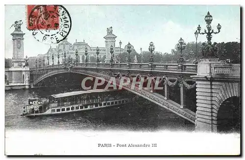 Paris Cartes postales Le pont Alexandre III