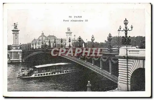 Paris Cartes postales Le pont Alexandre III