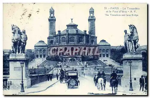 Paris Cartes postales Le Trocadero et le pont d&#39iena