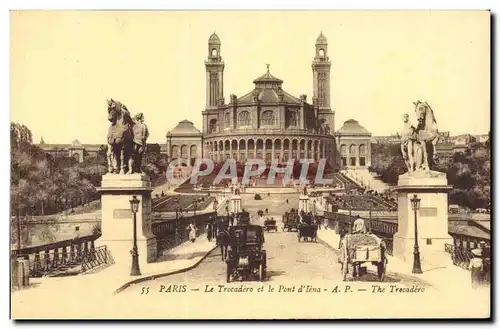 Paris Cartes postales Le Trocadero et le pont d&#39iena