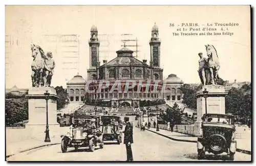 Paris Cartes postales Le Trocadero et le pont d&#39iena