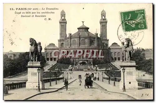 Paris Ansichtskarte AK Le Trocadero et le pont d&#39iena