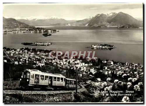 MODERN CARD Italy Italy Lago Maggiore Stresa E Insulates it Borromee�