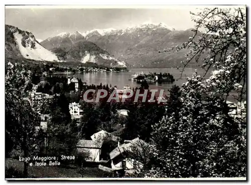 Cartes postales moderne Italie Italie Lago Maggiore Stresa e isola Bella