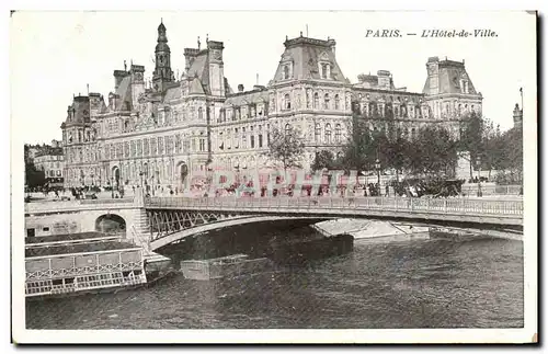 Paris Cartes postales Hotel de ville