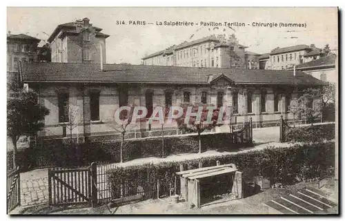 Paris Ansichtskarte AK la Salpetriere Pavillon Terillon Chirurgie ( hommes )