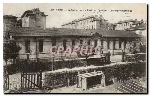 Paris Cartes postales la Salpetriere Pavillon Terillon Chirurgie ( hommes )