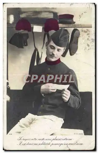 Cartes postales Fantaisie Homme Militaria