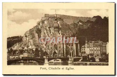Dinant Ansichtskarte AK Pont citadelle et eglise