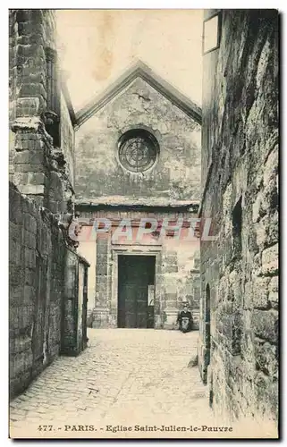 Paris Ansichtskarte AK Eglise Saint Julien le Pauvre