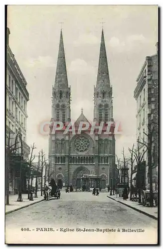 Paris Ansichtskarte AK Eglise Saint Jean Baptiste de Belleville