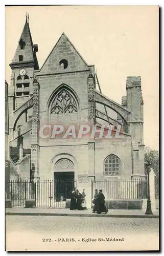 Paris Cartes postales Eglise Saint Medard