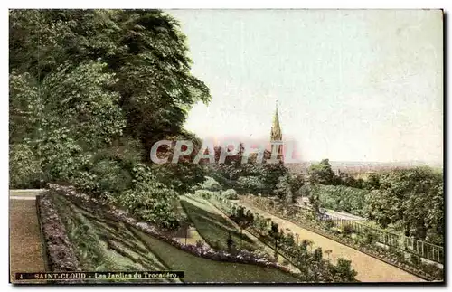 Saint Cloud Cartes postales Les jardins du Trocadero