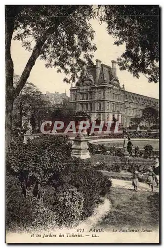 Paris Ansichtskarte AK Le pavillon de Rohan et les jardins des Tuileries