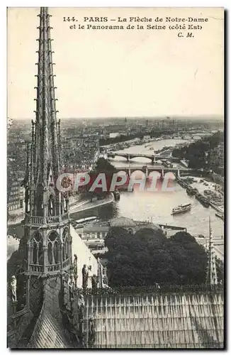 Paris Ansichtskarte AK Fleche de Notre Dame et le panorama de la Seine (cote Est)