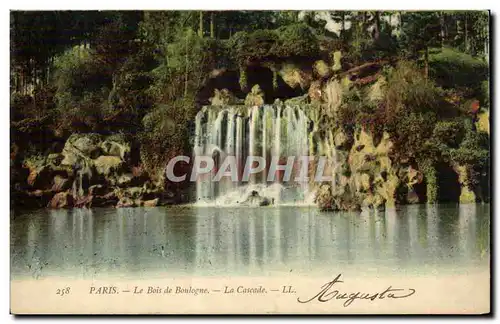 Ansichtskarte AK Paris Bois de Boulogne La cascade