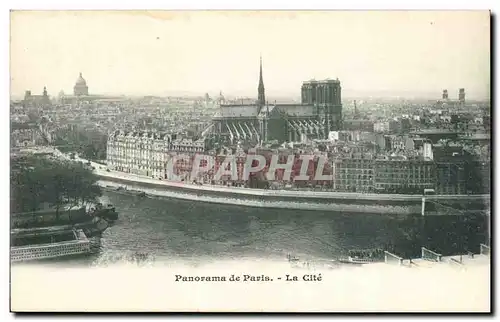 Cartes postales Paris Panorama de paris la cite