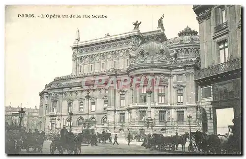 Paris Ansichtskarte AK L&#39opera vu de la rue Scribe