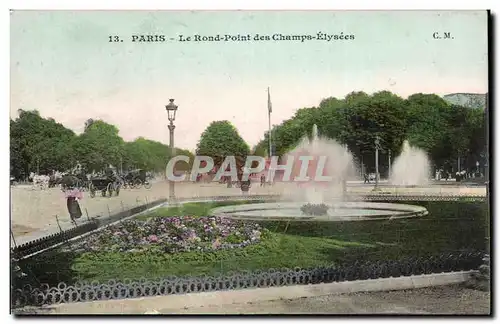 Paris Cartes postales Le rond point des Champs Elysees