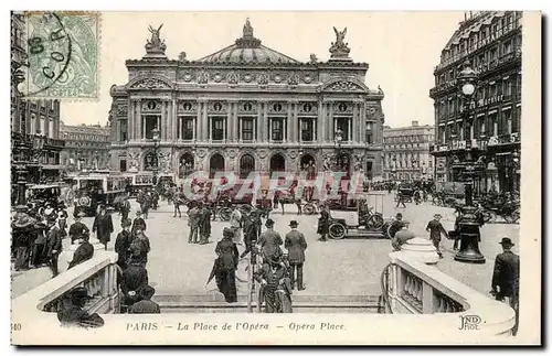 Paris Cartes postales la place de l&#39opera