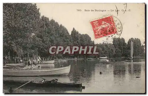 Paris Cartes postales Bois de Boulogne Le lac