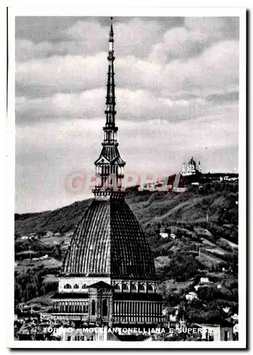 Italie italia Torino Moderne Karte Mole Antonelliana E Supersa