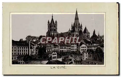 Cartes postales Suisse Lausanne la cite