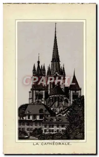 Cartes postales Suisse Lausanne la cathedrale