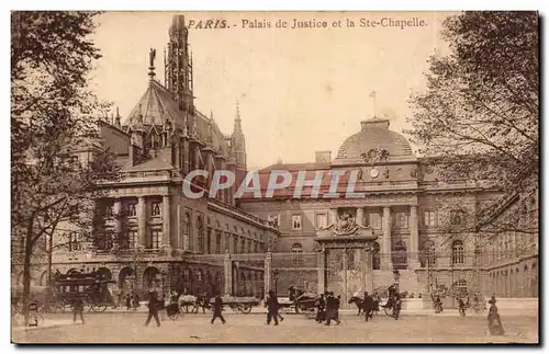 Paris Ansichtskarte AK palais de justice et la Sainte chapelle