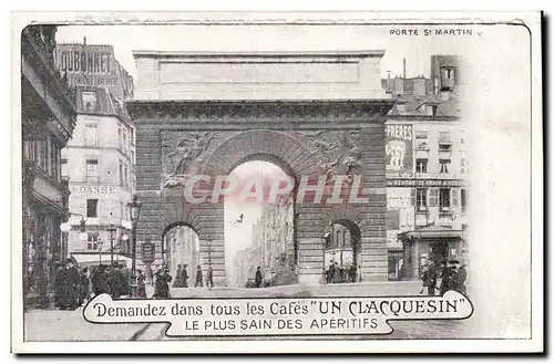 Paris Cartes postales Porte Saint Martin Cafes Clacquesin